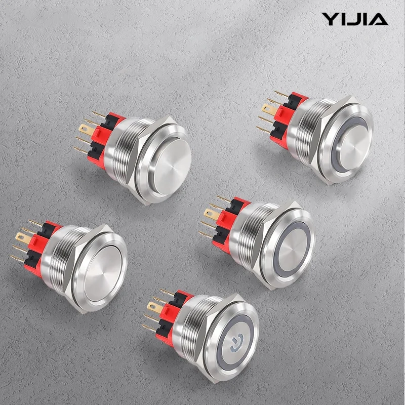 16 mm-es 2 nem nyomógombos kapcsoló